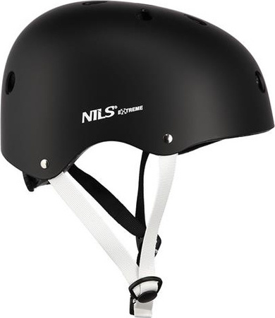 Kask rowerowy na rolki deskorolkę hulajnogę Nils Extreme MTW001 czarny rozmiar M 55-58 cm
