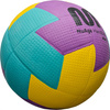 Piłka ręczna Meteor Nuage Junior 1 fioletowo-błękitno-żółta 16691