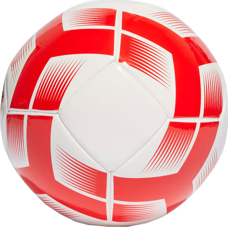 Piłka nożna adidas Starlancer Club Ball biało-czerwona IA0974