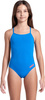 Dziecięcy Strój Kąpielowy Girl's Team Swimsuit Challenge Solid  blue river rozmiar 14-15