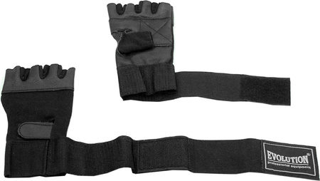 Rękawice fitness Evolution Standard czarne FR-11