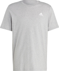 Koszulka męska adidas Essentials Single Jersey Embroidered Small Logo szara IC9288