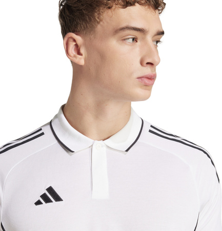 Koszulka męska adidas Tiro 25 Competition Polo biała JY1807