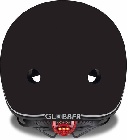 Kask na rower rolki hulajnogę deskorolkę dziecięcy Globber Kids z tylną lampką LED rozmiar XXS / kolor czarny 506-120