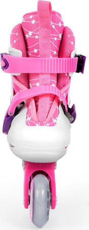 Zestaw wrotki rolki 2w1 wrotko-rolki kask ochraniacze plecak świecące koła LED Combo