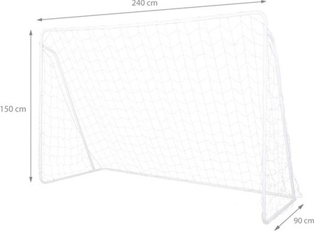 2w1 Bramka z siatką i panelem do celowania Nils BR240P 240x150cm