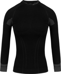 Bluza termoaktywna damska Alpinus Tactical Base Layer czarno-szara GT18362