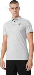 Koszulka polo męska 4F szara H4L22 TSM355 27M