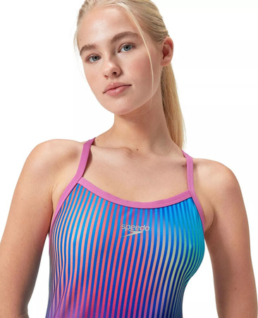 Damski strój kąpielowy kostium basenowy pływacki Speedo Plmt Digi Tnbk AF rozmiar XXL