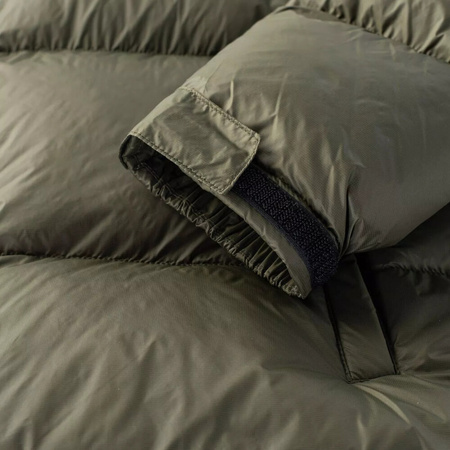 Męska kurtka zimowa pikowana Hi-tec Fowel czarno-zielona rozmiar XL