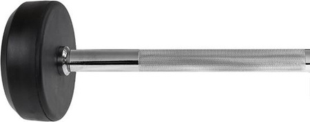 Sztanga gryf stały gumowany prosty HMS 40 kg długość 127 cm