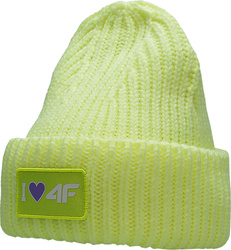 Czapka dla dziewczynki 4F zielona HJZ22 JCAD004 72N
