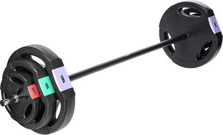 Zestaw sztanga i sztangielki kompozytowe treningowe HMS SGSP60 62 kg