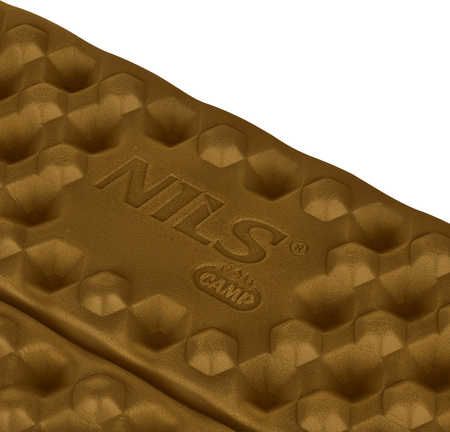 Karimata mata turystyczna do siedzenia składana NC17105 Nils camp brązowa 40x30x2cm