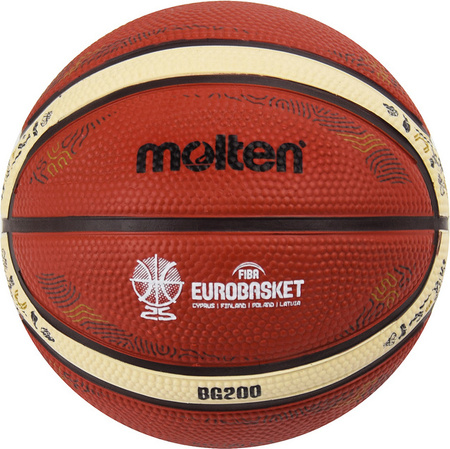 Piłka do koszykówki koszykowa Molten EuroBasket B1G200-E5Z replika mini