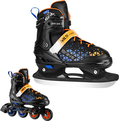 Łyżworolki rolki łyżwy 2w1 z wymienną płozą hokejową Nils Extreme NH18190A Brave rozmiar S 29-33