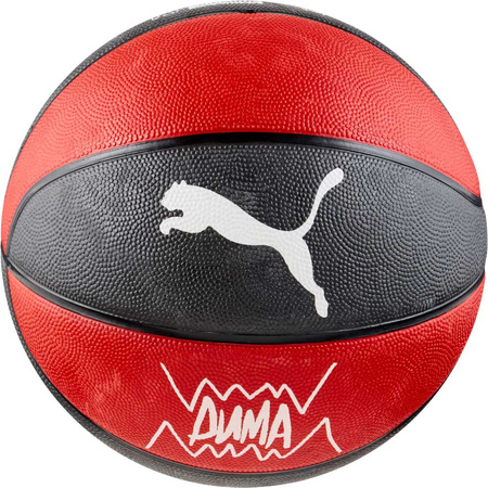 Piłka do koszykówki koszykowa Puma teamJAWS Basketball czerwono-czarna 84688 02