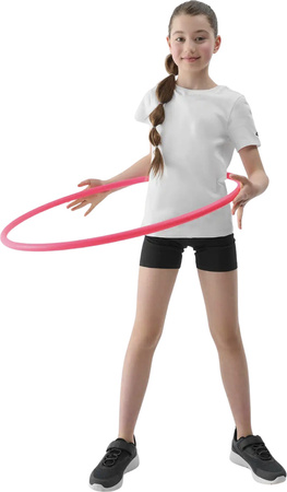 Zestaw dzięciecy komplet sportowy koszulka spodenki worek plecak do szkoły na WF 4F F082 głęboka czerń 4FJWAW25TAPSF082 20S