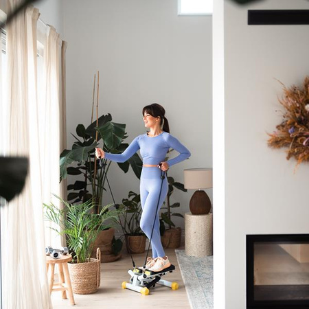 Stepper skośny z linkami HMS S3033 żółty