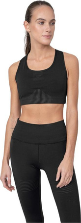 Stanik sportowy damski 4F głęboka czerń H4Z22 STAD011 20S