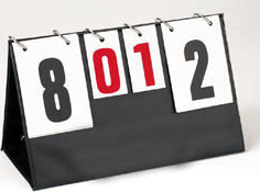 Tablica wyników liczydło stojąca rozkładana 0-25pkt Modest