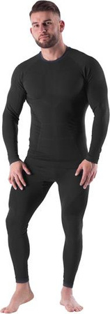 Bielizna termoaktywna męska zestaw bluza spodnie Ragnar Nils btz0060 czarna rozmiar XXL/XXXL