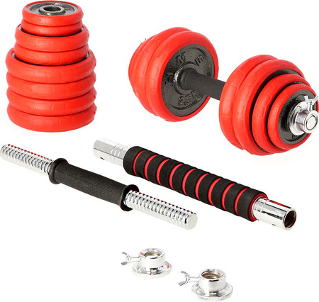 Sztangielki/sztanga gumowane HMS SGGX30 30 KG