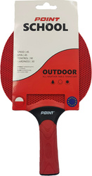 Rakietka do tenisa stołowego ping ponga Point School Outdoor czerwona