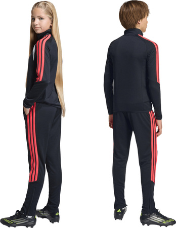 Spodnie dla dzieci adidas Tiro 26 League Slim czarno-czerwone JY7115