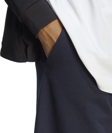 Spodenki męskie adidas Essentials Big Logo French Terry granatowe IC9402