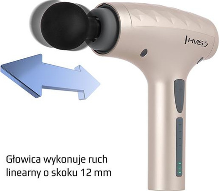 Pistolet do masażu całego ciała HMS PDM3134I złoty