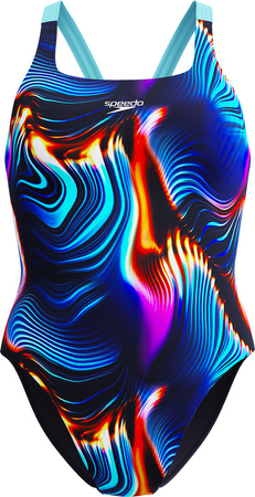 Damski Strój Kąpielowy Alov Digi Lbk 1pc Af  black-multi rozmiar 36