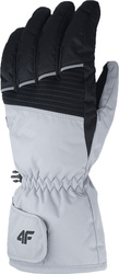 Rękawice narciarskie męskie 4F FNK M107 zimny jasny szary 4FWAW23AFGLM107 27S