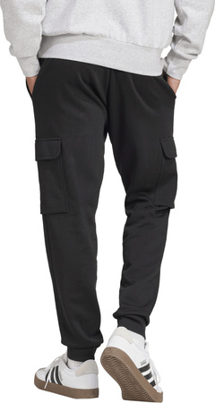 Spodnie męskie adidas Essentials Feelcozy Fleece Cargo czarne JE3820
