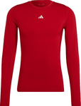 Koszulka męska adidas Techfit Aeroready Long Sleeve Tee czerwona HP0639