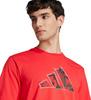 Koszulka męska adidas Logo Graphic czerwona JJ3934