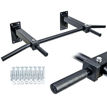 Drążek ścienny do podciągania Allright 2 opcje chwytu czarny