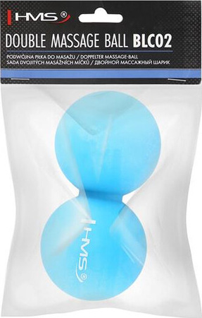 Piłka do masażu HMS blc02 blue lacrosse podwójna