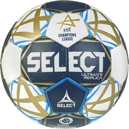 Piłka ręczna Select Ultimate Champions League Replica 1 v25 Official EHF biało-granatowo-złota 13519