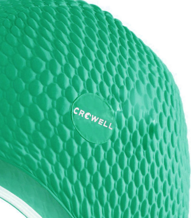 Czepek pływacki bąbelkowy Crowell Java zielony kol.10