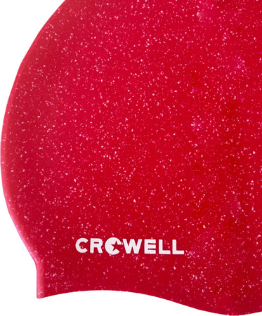 Czepek pływacki silikonowy Crowell Recycling Pearl czerwony kol.9