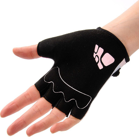 Rękawiczki rowerowe dla dzieci Meteor szare w kropki 23371-23373-23372