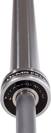 Gryf olimpijski HMS Premium GO901 900 kg Zaciski Lock Jaw ZG1500 srebrne 2 sztuki