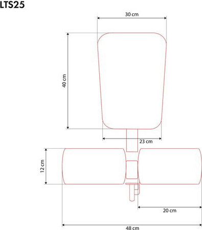 Siedzisko treningowe z blokadą na uda lat seat HMS LTS25