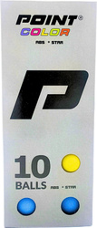 Piłeczki do ping ponga Point color 10szt