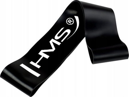 Guma taśma oporowa do ćwiczeń HMS GU04 1.2 X 50 X 600 mm czarna
