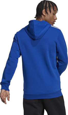 Bluza męska adidas Essentials 3-Stripes Hoodie niebieska HL2228