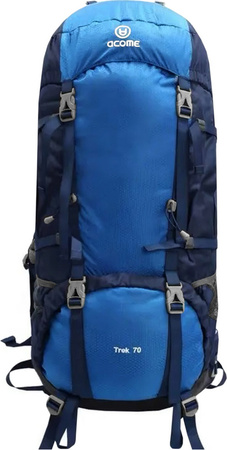 Plecak turystyczny Acome Trek 70L niebieski