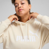 Bluza damska z kapturem kangurka Puma ESS No.1 Logo Hoodie FL kremowa 682389 87