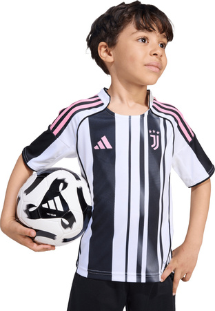 Zestaw dzięciecy komplet sportowy koszulka spodenki adidas Juventus 25/26 Home biało-czarny JN5220
